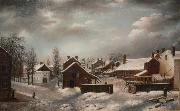 Francis Guy Winter Scene in Brooklyn oil painting on canvas
